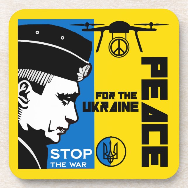 Porta-copo Paz Para A Ucrânia (Frente)