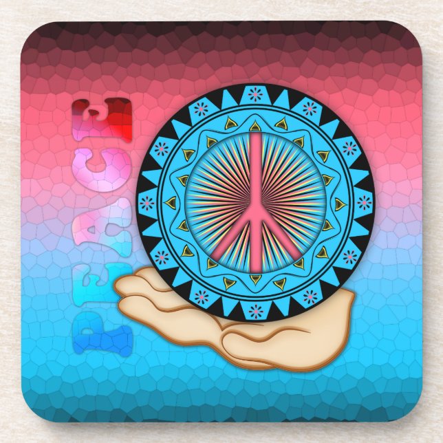 Porta-copo Paz ~ Sun (Frente)