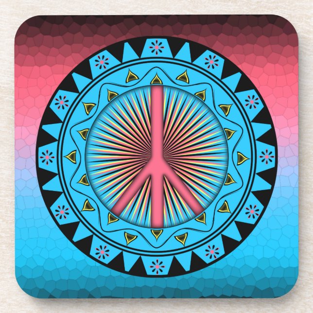 Porta-copo Paz ~ Sun (Frente)