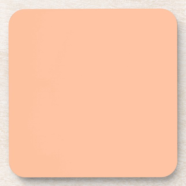 Porta-copo Peach Fuzz Solid Color Name (Frente)