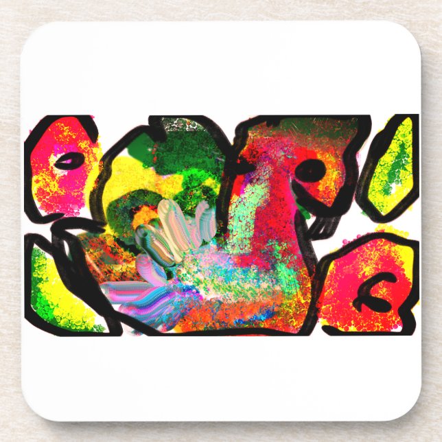 Porta-copo Peacock primavera art (Frente)