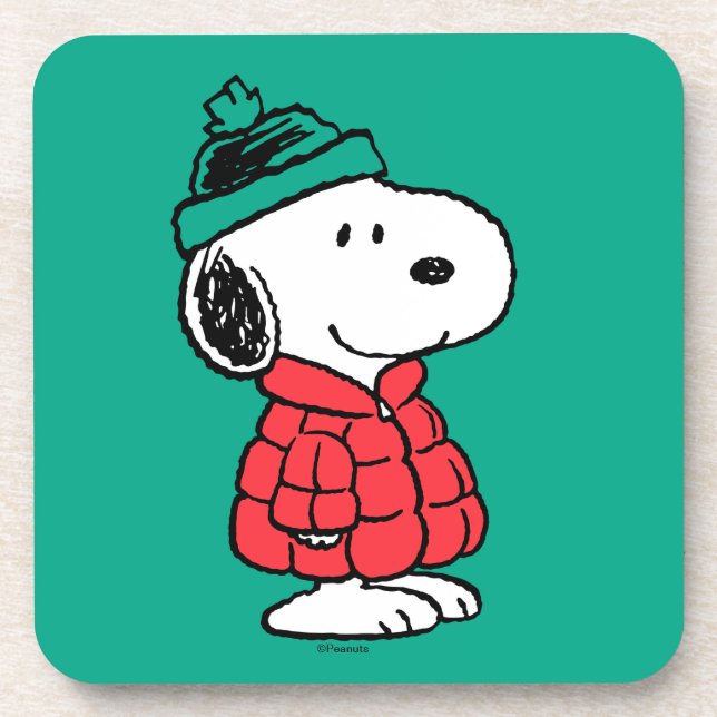 Porta-copo Peanuts | Snoopy Winter Coat & Hat (Frente)