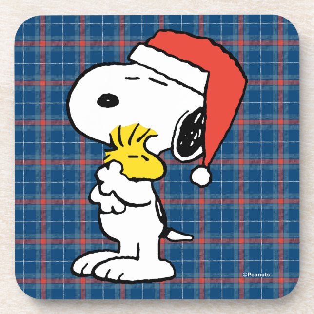 Porta-copo Peanuts | Snoopy & Woodstock Holiday Hugs (Frente)