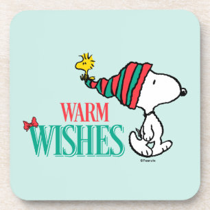 Porta-copo Peanuts Snoopy & Woodstock Warm Wishes