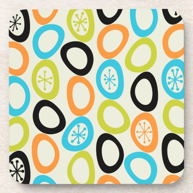 Porta-copo Pebbles Moderno de meio século 3 (Frente)