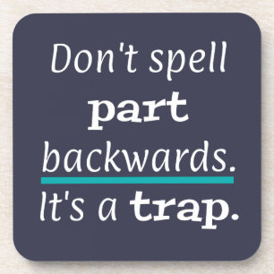 Porta-copo Peça Pun Parte Para Trás Piada Engraçado Pai In