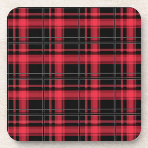 Porta-copo Peça riscada com xadrez sem costura com tartan