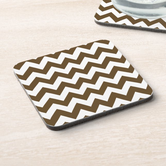 Porta-copo Pecan Neutral Chevron (Left Side)