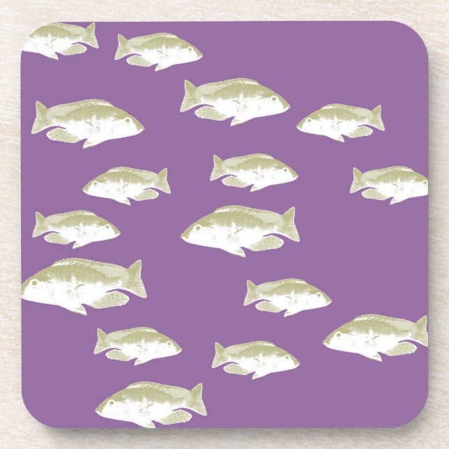 Porta-copo Peixe em roxo (Frente)
