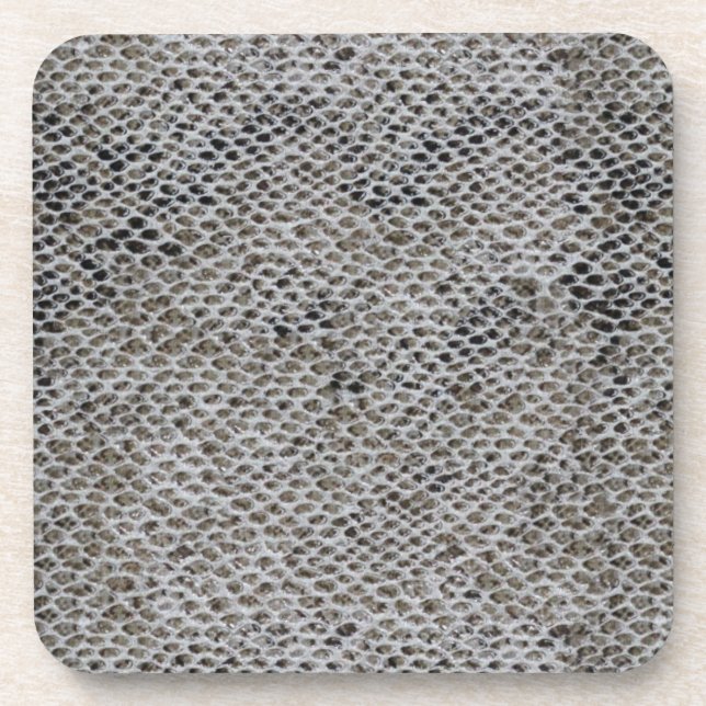 Porta-copo Pele Cobra preta e castanha (Frente)