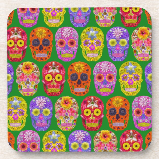 Porta-copo Peles De Flor Padrão Sem Costura 2018 (Frente)