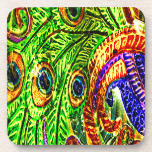 Porta-copo Penas de Peacock