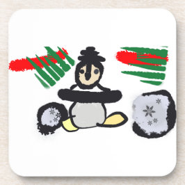 Porta-copo Penguin rock Christmas 