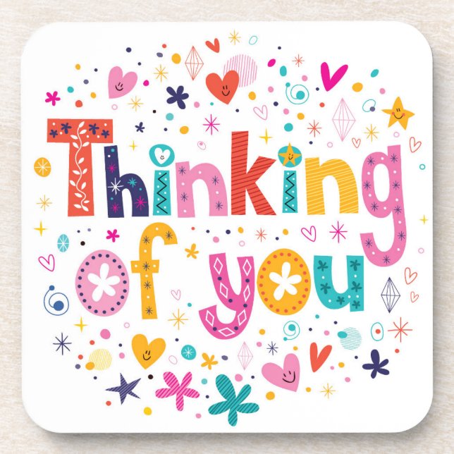 Porta-copo Pensamento de você (Frente)