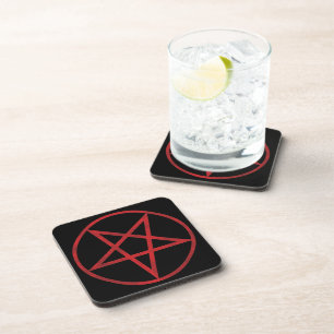 Porta-copo Pentagram vermelho