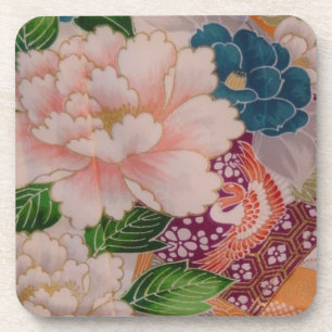 Porta-copo Peônias de papel do Japão