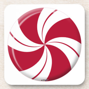 Porta-copo Peppermint Swirl Stripe Candy