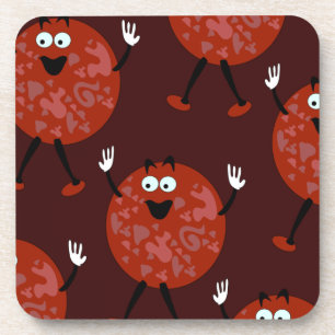 Porta-copo Pepperoni Tony Pattern Diversão Cartoon Pizza Joy