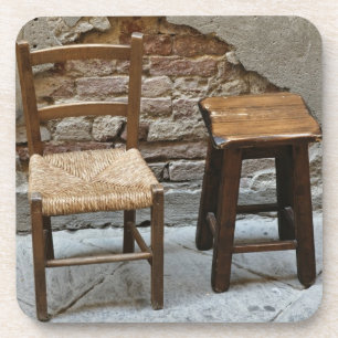 Porta-copo Pequena cadeira e banqueta, Pienza, Itália
