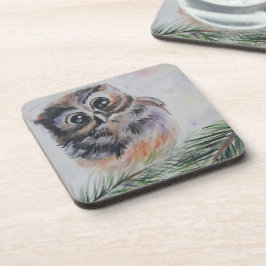 Porta-copo Pequena Codificação de Bebidas de Pintura de Coruj