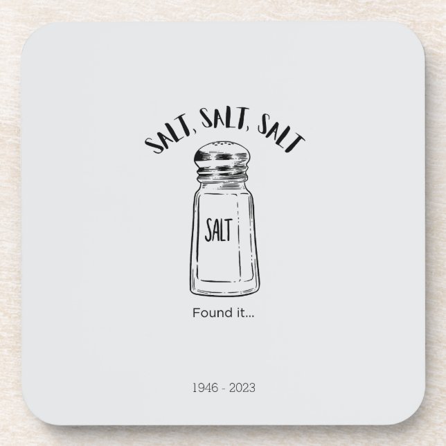 Porta-copo Perdeu o agitador de sal - achou (Frente)