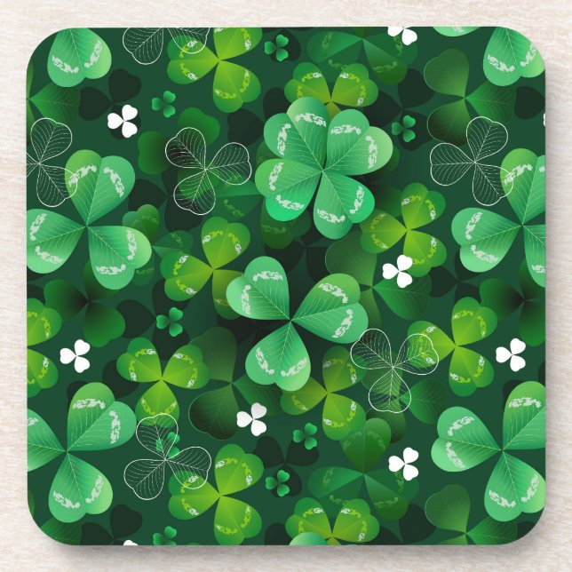 Porta-copo Perfeito com trevo verde (Frente)