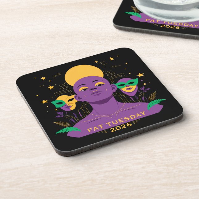 Porta-copo Perfeito para o Mardi Gras 2026 (Left Side)