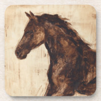 Perfil do Cavalo Selvagem Marrom