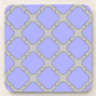 Porta-copo Perfurador quatrefoil e cinza