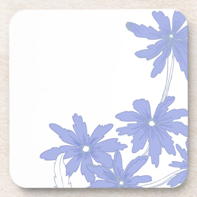 Porta-copo Periwinkle Blue Daisies (Frente)