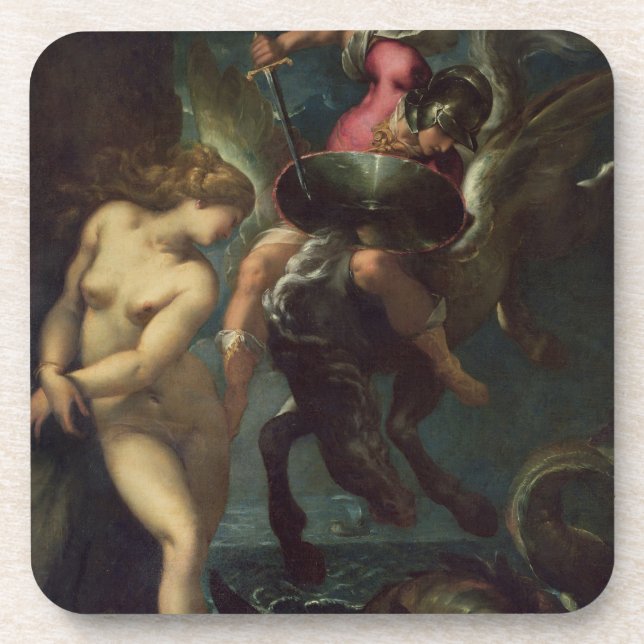 Porta-copo Perseus e Andromeda, c.1610 (óleo em canvas) (Frente)