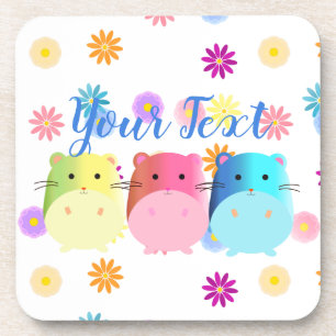 Porta-copo Personalizar Hamsters Kawaii Cute Triplo