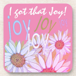 Porta-copo Personalize a margarida: alegria, alegria, alegria