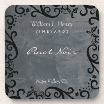 Personalize Ardósia e Vinho de Rolo Preto