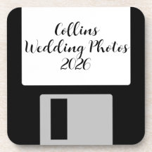 Personalize Fotos de Casamento Suporte de Disco Fl
