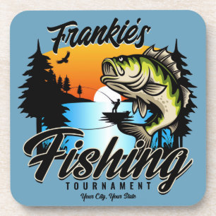 Porta-copo Personalized Fishing Tournament Fish Angler Trout 