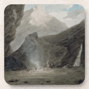 Porta-copo Perto de Chiavenna no Grisons, c.1779 (w/c, preto