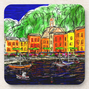 Porta-copo pesca do asno em Portofino, Italia