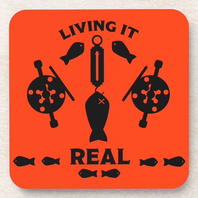 Porta-copo Pesca do salmão selvagem (Frente)