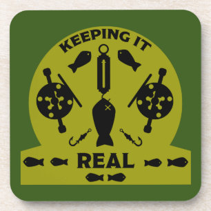 Porta-copo Pesca em rio selvagem