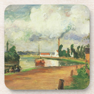 Porta-copo Pescadores de Camille Pissarro nos bancos do O