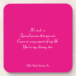 Porta-copo Pessoa especial