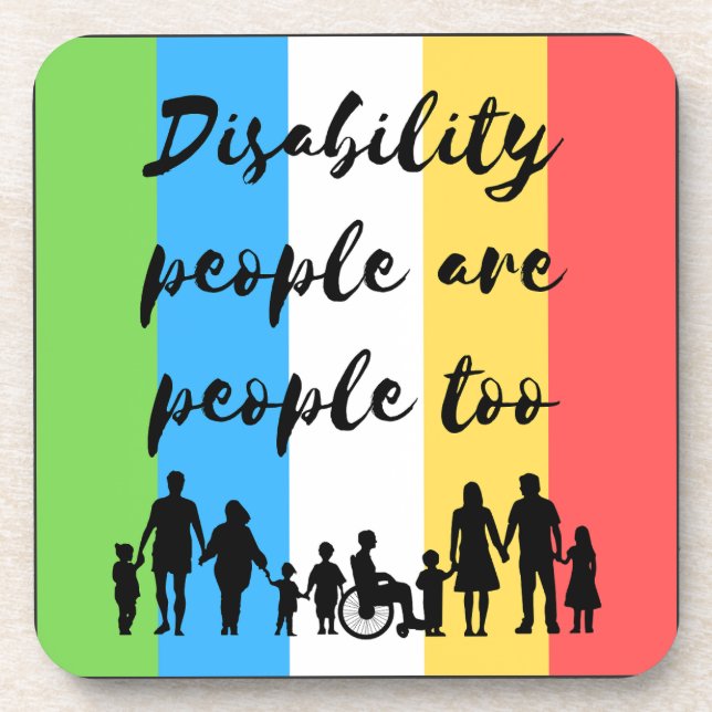 Porta-copo pessoas de incapacidade também são pessoas (Frente)