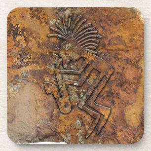 Porta-copo Petroglyph do jogador de Kokopelli Saxaphone