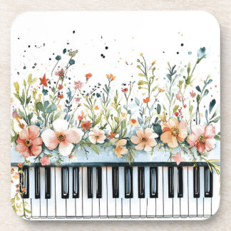 Porta-copo Piano Keys Primavera Floral Buquê Bepra Coaster