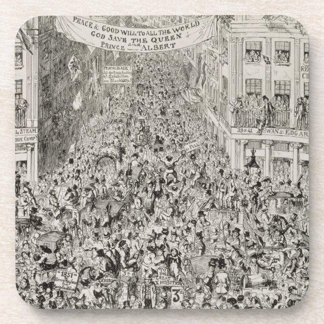Porta-copo Piccadilly durante a grande exposição, 1851 (Frente)