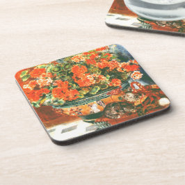 Porta-copo Pierre-Auguste Renoir - Gerânios E Gatos