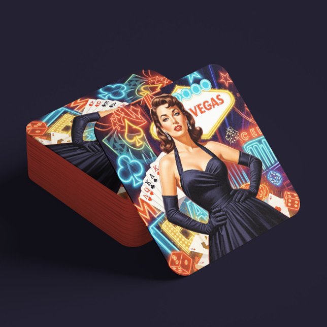 Porta-copo Pin-up Retro Las Vegas (Criador carregado)