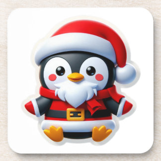 Porta-copo Pinguim vestindo um terno Papai noel