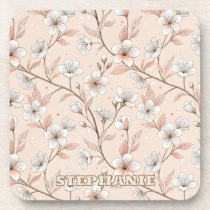 Porta-copo Pink Cherry Blossom Sakura Padrão a Rosa (2)